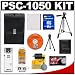 Canon PSC-1050 Deluxe Leather Compact Case (Black) + 8GB Memory Card + NB-4L Battery + 50