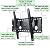 VideoSecu Tilt TV Wall Mount for Most 32"-65" LCD LED Plasma TV Flat Screen, Sturdy Steel Wall Plate Free HDMI Cable and 6" Bubble Level M43 from Videosecu