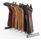 StorageManiac 3-Pair Boot Organizer, Standing Gray Boot Rack