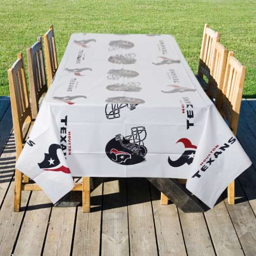 Houston Texans White Team Logo Table Cover