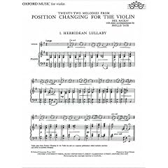 Position Changing for the Violin. Klavier, Begleitung: Piano Part