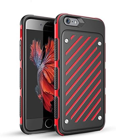ROONULL® Unicorn Beetle Sport iPhone 6/6s Plus Case [ 5.5" ] Slim Armored Protective Bumper Case [ Dual Layer Hybrid ] with Shockproof Function for iPhone 6/6s Plus. (Red)