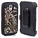 Huaxia Datacom Camo Grass Defender Military Grade Hybrid Case w/ Holster and Belt Clip For Samsung Galaxy S4 SIV I9500 - Black