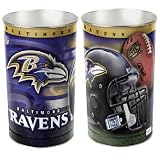 Baltimore Ravens NFL Tapered Wastebasket (15 Height)