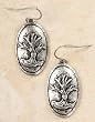 Tree of Life Earrings - Pewter