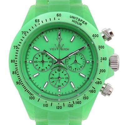 ToyWatch Fluo Disco Green Unisex Plasteramic Chronograph Watch FLD11GR ToyWatch Fluo Disco Green Unisex Plasteramic Chronograph Watch FLD11GR