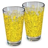 Simpsons Pint Glass Citizens of Springfield