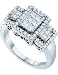 0.73CTW DIAMOND LADIES INVISIBLE RING