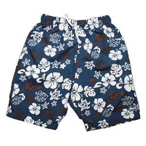 Buy Baby Banz Board Swim Shorts, Blue Brown Print by Baby Banz