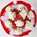 Forever Love Flower Bouquet of Dolls, 9 Teddy Bear in Red