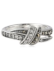 Judith Jack "Paradise" Marcasite Crystal Knot Ring, Size 7
