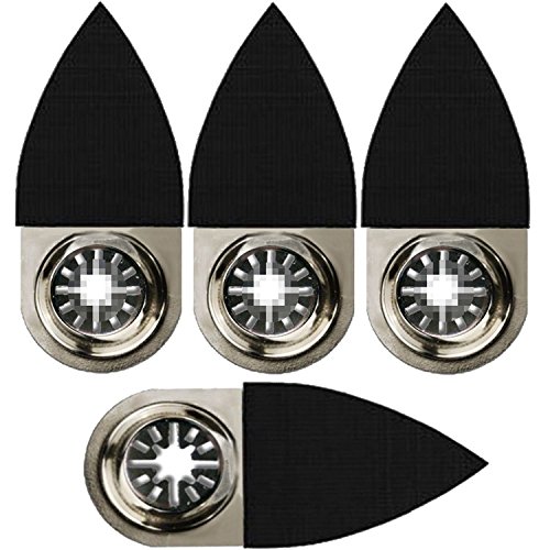 ZFE Finger Sand Pad Oscillating MultiTool for Bosch Fein Dremel Makita Multimaster Multifunction Tools Pack of 4Pcs