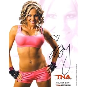  Velvet Sky - Autographed TNA 8x10 Promo Photo