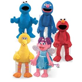 Sesame Street Dolls! Big Bird, Abby Cadabby, Grover, Cookie Monster and Elmo by Sesame Street
