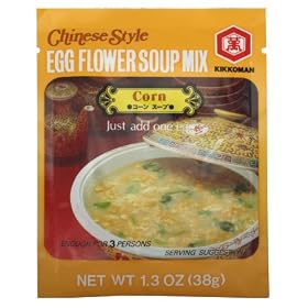 Kikkoman Egg Flower Soup Corn, 1.34-Oz Units (Pack of 12)