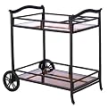 Tiverton 2008 Metal Serving Cart with Wheels