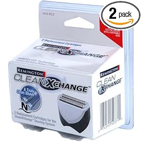 Remington HGX-RC CleanXchange Disposable Foil Cartridges, 2 Pack