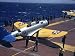 Douglas Tbd Torpedo Bomber Taxing to Parking Area Aboard the Aircraft Carrier Uss Ent...