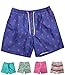 INGEAR Little Boys Quick Dry Beach Board Shorts Swim Trunk Swimsuit Beach Shorts with Mesh Lining (Blue Flamingo, 4T)