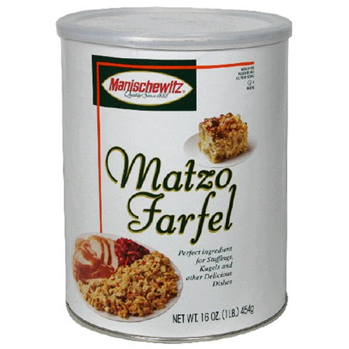 MANISCHEWITZ Matzo Farfel Canister, 16-Ounce Tubes (Pack of 6)