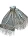 Silk Scarf with Double Tier Fringe and Sequins Dream Blue 13