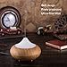 160ml Aroma Essential Oil Diffuser Wood Grain Ultrasonic Cool Mist Humidifier with 7 Color Changing LED Lights Adjustable Mist Mode, Waterless Auto Shut-Off for Spa Home Office(AD-402)