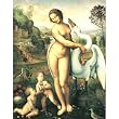 Leonardo Da Vinci (Leda and the Swan) Art Poster Print - 13x19