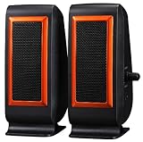 USB POWERED SPEAKERS - ORANGE ACCENT