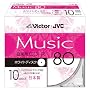 Victor ���y�pCD-R 80�� �z���C�g�v�����^�u�� 10�� ���{�� CD-A80PR10