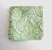100% Silk Woven Apple Paisley Pocket Square