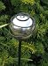 Decorative Stakes 80cm With Stainless Steel Sphere Set Of 2