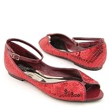 CARLOS SANTANA Flirt Flats Red Womens at Carlos by Carlos Santana