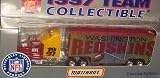 Washington Redskins NFL Diecast 1997 Matchbox Tractor Trailer Football Team Truck White Rose Collectible Car