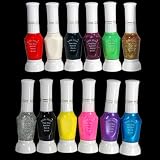 12 Colour Wholesale Nail Art Striper Pen Polish Brushes