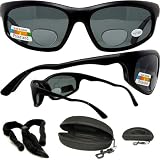 RECOIL POLARIZED BIFOCAL SUNGLASSES READING MAGNIFIERS READERS 200 BLACK FRAME