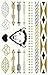Metallic Gold Silver Black Jewelry Inspired Temporary Bling Tattoo by Eufouria Inc. YW-012 RS.99.00