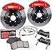StopTech 83-119460022 Front Big Brake Kit 332mm x 32mm 2 Piece Drilled Rotors Bl
