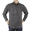 Armani Jeans black striped shirt