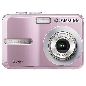 Samsung S760 Digital Camera - Pink (7.0MP, 3x Optical Zoom) 2.5" LCD