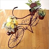 フラワースタンド フラワーラック 花台 サイクルプランターオブジェ [sik5157]