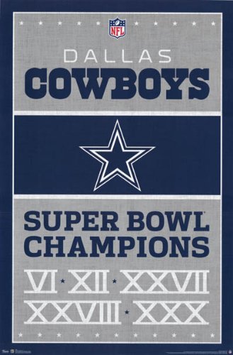 Dallas Cowboys Champions Football Poster