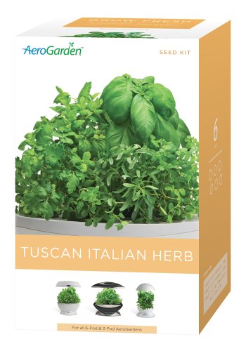AeroGarden 800507-0200 6-Pod Seed Kit, Tuscan Italian Herb