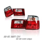 89-94 BMW 5 Series - E34 Altezza Tail Lights - Red Clear