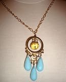 David Aubrey Turquoise and Citrine Necklace