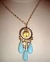 David Aubrey Turquoise and Citrine Necklace