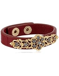 Jessica Simpson Winter Solstice Burgundy Bracelet, 8"