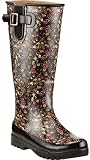 Sperry Top-Sider Women's Pelican Rubber Boots,Dark Brown Ditsy,8 M US