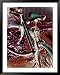 A Cyan Bike against a Bright Red Background National Geographic Collection Framed Art Poster Print by Stacy Gold, 39x49