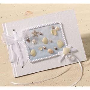 Coastal Mist Natural Paper Guest Book.