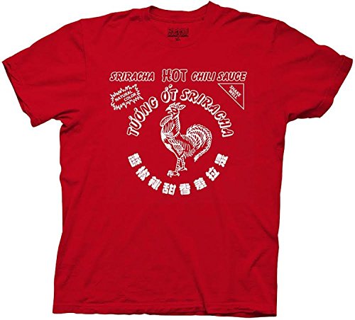 Sriracha Hot Chili Sauce Men's Red T-shirt L